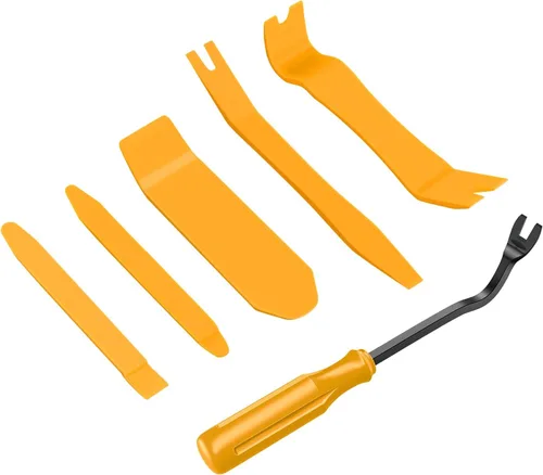 Vista 8 de GOOACC Kit de herramientas de extracción de moldura automática de 6 piezas, kit de herramientas antiarañazos para panel de tablero de audio de Negro