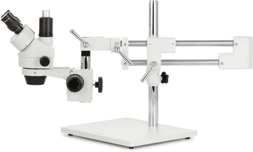 Vista 5 de AmScope SM-4TPX Professional Trinocular Stereo Zoom Microscope with Simultaneous Focus Control, WH10x Eyepieces, 3.5X-45X Magnification, 0.7X-4.5X