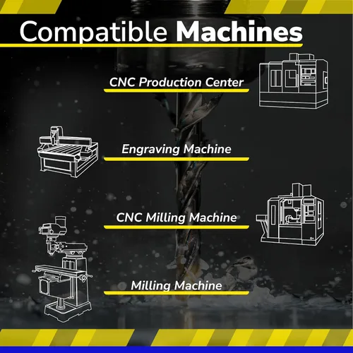 Vista 6 de SPEED TIGER INTA - Molino de extremo de desbaste de carburo para aceros aleados y aceros endurecidos, molino de extremo de carburo de micrograno