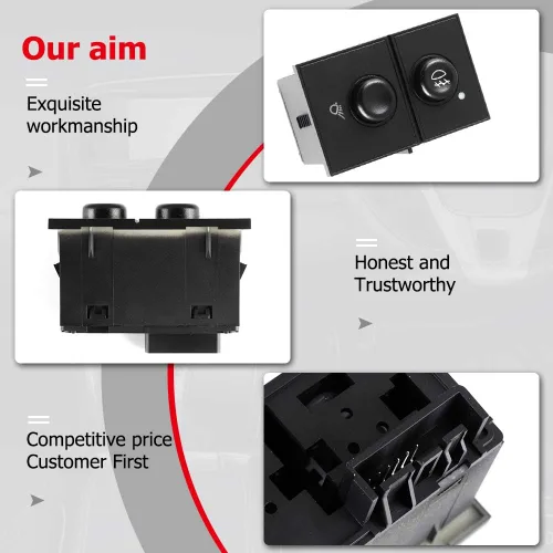 Vista 9 de Interruptor de luz antiniebla para salpicadero, para Cadillac Escalade 2003-2006 para Chevy para Silverado 1500 2500HD 2003-2006 para GMC Sierra