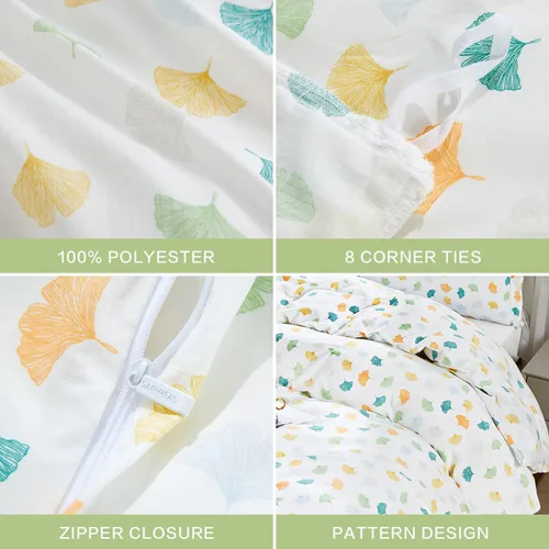 Vista 494 de SAPHREAS Juego de funda de edredón de algodón, tamaño King, a cuadros color gris oscuro y gris, geométrico, 3 piezas, 1 funda de edredón y 2 fundas