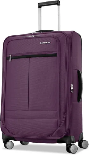 Vista 18 de Samsonite Element 3-PC Soft Side 21/25/29 (De Mano, Mediano, Grande a Cuadros), Ligero Expandible Equipaje Set 2 Bolsillos Delanteros y Laterales