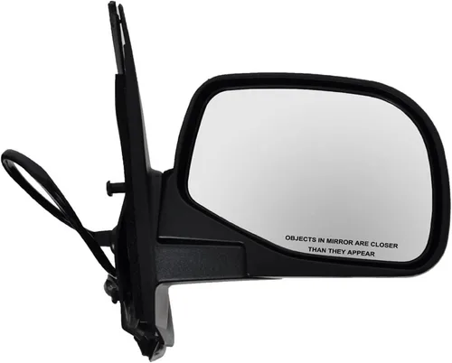 Vista 120 de TRQ Cubierta cromada del espejo manual del lado del pasajero, acabado liso para Volvo VNL 2004-2014