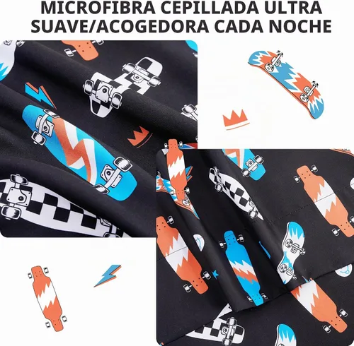 Vista 5 de Viviland 3 Pieces Boys Twin Sheets Set Kids, Baseball Printed Sheets