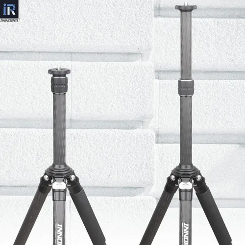 Vista 7 de INNOREL ER252C Universal 10 capas de fibra de carbono trípode centro columna extensión trípode dos secciones media columna poste para trípode