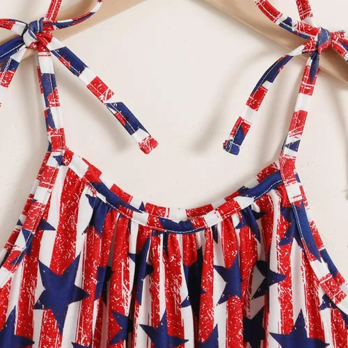 Vista 5 de YOUNGER TREE Niños Bebés Niñas Verano Tie Dye Monos Bebé Harem Correa Mameluco De Una Pieza Pantalones Ropa Tamaño 2-7 Años