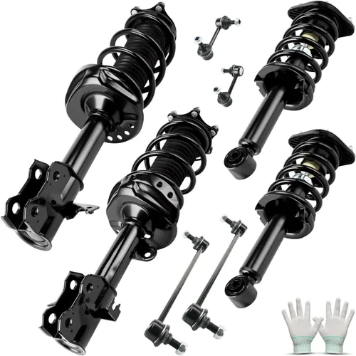 Vista 64 de Torchbeam Conjunto de puntales delanteros con amortiguadores de resorte helicoidal Reemplazo para Mazda 3 2004-2013 172263/172264