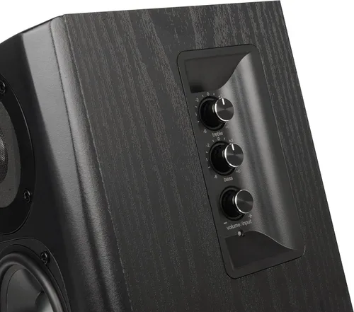 Vista 4 de Edifier S351DB – Altavoces de estantería y subwoofer 2.1 Sistema de altavoces Bluetooth V5.1 aptX inalámbrico para salas de computadora, sala