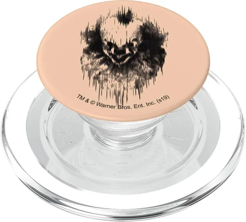 Vista 7 de IT: Capítulo 2 Líneas Pennywise PopSockets agarre y soporte para teléfonos y tabletas, Negro