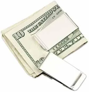 Vista 4 de Visol Clip de dinero de acero inoxidable personalizado con grabado personalizado