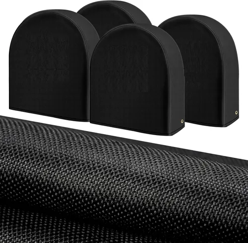 Tuszom Protectores de neumáticos impermeables anti-UV, paquete de 4, resistentes a desgarros, con solución 900D, teñidos a prueba de desgarros,