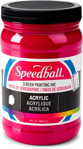 Vista 20 de Speedball 004657 Tinta acrílica para serigrafía, 32.0 fl oz, 32 onzas líquidas, color negro