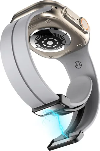 Vista 7 de Correa deportiva compatible con Garmin Forerunner 965, correa de repuesto de silicona suave con hebilla magnética compatible con Garmin Forerunner