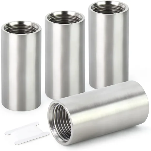 Vista 24 de TAISHER 1 pieza de accesorios para tubos de acero inoxidable, 1-1/2" NPT hembra x 1-1/2" NPT hembra roscada, 4" de longitud de tubo de fundición