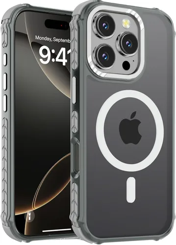 Vista 102 de DEERLAMN Funda Magnética Fuerte para iPhone Air 6.5 Pulgadas, [Compatible con Magsafe] [Protección contra caídas de grado militar] Funda protectora