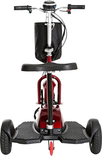 Vista 4 de Drive Medical ZOOME3 - Patinete de movilidad recreativa, color rojo