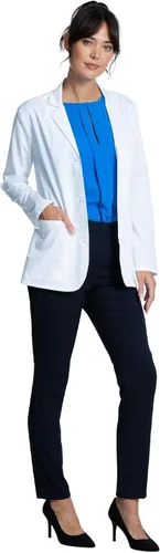 Vista 4 de Cherokee Abrigo de laboratorio para mujeres de 28 pulgadas de consulta CK451