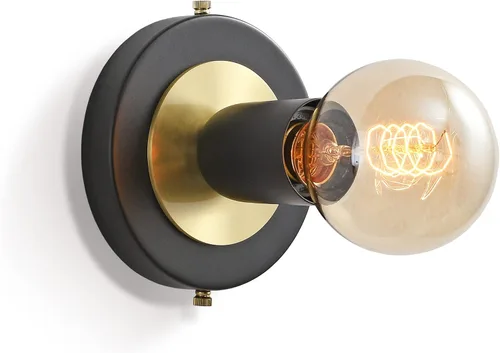 Vista 10 de BRIGHTTIA Luna Duo - Aplique de pared de 2 luces, accesorio moderno de mediados de siglo para pared y techo, lámpara Edison minimalista para pasillo