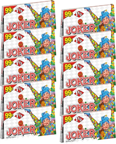 Joker - Papeles de liar naturales de 1 1/2" - 10 folletos con 24 hojas por folleto
