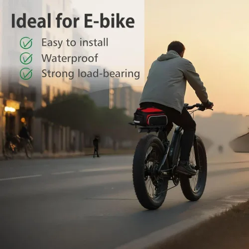 Vista 4 de Fat Tire Bike Rack and Electric Bike Rack, Parrilla para Bicicletas Trasera, Ideas as Cargo Rack with Load Capacity