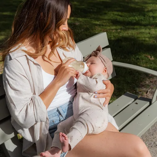 Vista 3 de Minbie Biberón para lactancia materna de 3 meses, kit sin BPA