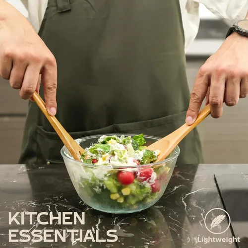 Vista 4 de Cucharas de madera de Navidad para cocinar, 6 piezas, utensilios de cocina de Navidad, regalos para decoración de cocina, incluyendo espátulas