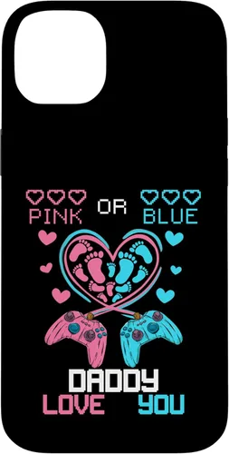 Vista 15 de iPhone 16 Parents Pink Or Blue Daddy Love You Baby Gender Reveal Case