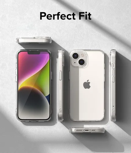 Vista 6 de Ringke Fusion [Muestra la belleza natural] Funda compatible con iPhone 14 Plus, a prueba de golpes, transparente, para mujeres y hombres