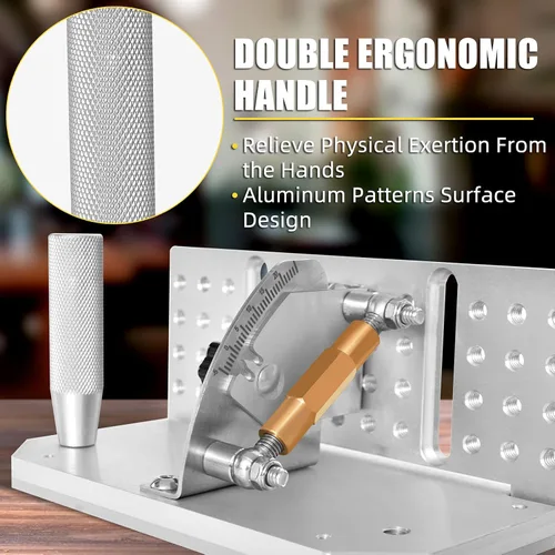 Vista 4 de Plantilla de cuchillo para amoladora de correa, localizador de afilado de 9-3/4 pulgadas de largo, ángulo ajustable de -5° ~ 25°, plantilla