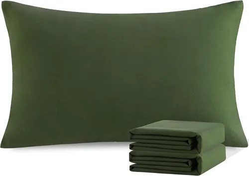 Vista 164 de NTBAY Juego de fundas de almohada estándar, paquete de 2 fundas de almohada de microfibra cepillada de 20 x 26 pulgadas, suaves, sin arrugas