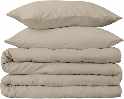 Vista 6 de Peru Pima Juego de funda de edredón Percal de 285 hilos tamaño individual/individual XL, 100% algodón Pima peruano, 2 piezas