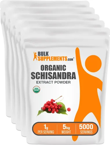 Vista 7 de BulkSupplements. com Polvo de extracto orgánico de Schisandra - Suplemento Schisandra, de bayas de Schisandra, suplemento de hierbas - Sin gluten