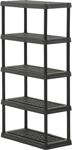 Vista 8 de CENTREX CX 5-Tier Heavy Duty Plastic Storage Shelves that Support up to 150lbs/shelf, Organization and Storage, Weather-Resistant Design, Easy