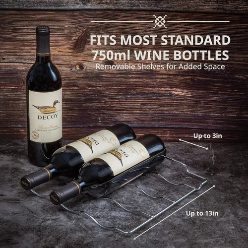 Vista 7 de Ivation Refrigerador de vino con compresor de 18 botellas con sistema de refrigeración de control inteligente de aplicación Wi-Fi Refrigerador