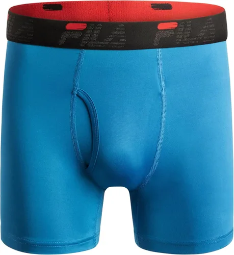 Vista 5 de Fila Calzoncillos tipo bóxer para hombre de 6 pulgadas con bragueta frontal, 90% poliéster, 10% elastano, paquete de 4
