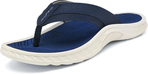 ChayChax Men's Flip Flops Arch Support Beach Sandals Outdoor Sport Thong Sandal with Soft Footbed