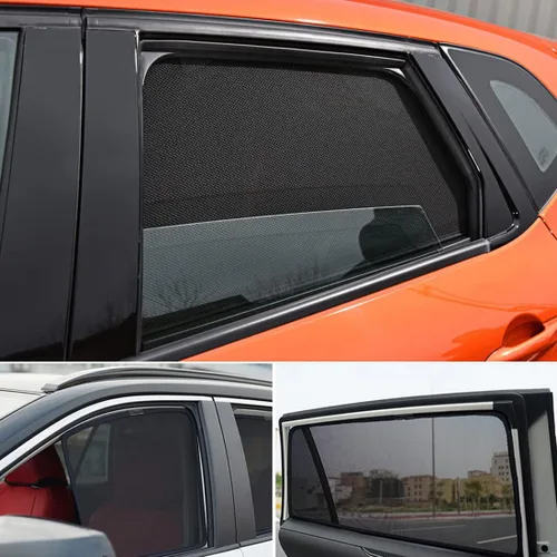 Vista 3 de BbAuer Parasol para ventana lateral de automóvil para niños, para MAXUS T60 T70 2017-2022, cortina magnética con protección solar UV para bebé