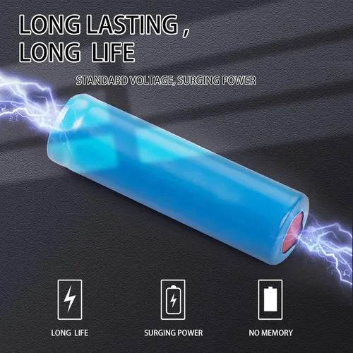 Vista 4 de Paquete de 2 baterías recargables de iones de litio de 3.7 V 500 mAh con doble protección y cables de carga USB, diseño de enchufe SM-2P