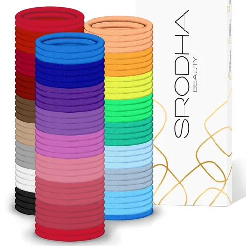 Beauty - Paquete de 100 bandas elásticas para el cabello Bandas para el cabello de 0.157 pulgadas (0.157 in), accesorios de peinado para mujeres y