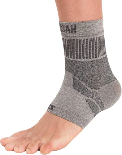 Vista 15 de Tobillera de compresión ideal para correr, hacer fútbol, vóleibol y deportes; evita esguinces, tendinitis, dolor