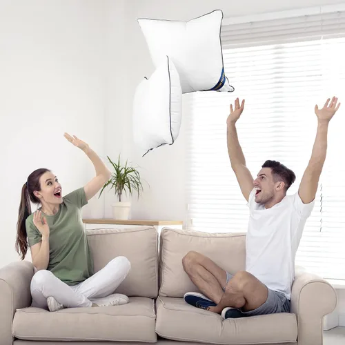 Vista 4 de Utopia Bedding Rellenos de Almohada Decorativa (Paquete de 4, Blanco), 20 x 20 Pulgadas Almohadas Decorativas de Interior para Sofá, Cama, Diván