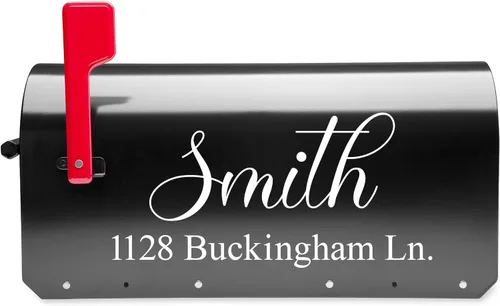 Vista 17 de Calcomanía personalizada de números de buzón, letreros de dirección de calle, calcomanías de números de buzón de vinilo reflectante, para buzón