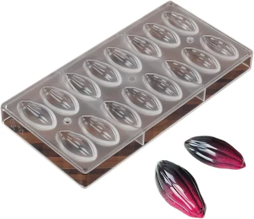 Vista 21 de Molde de policarbonato para chocolate, molde de caramelo de bricolaje, utensilios para hornear de plástico duro transparente, herramientas de 1