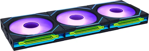 Vista 11 de Lian Li UNI Fan SL-Infinity - Paquete de 120 unidades inalámbricas, control de señal inalámbrica de 2.4 GHz, ventilador ARGB, diseño de cadena