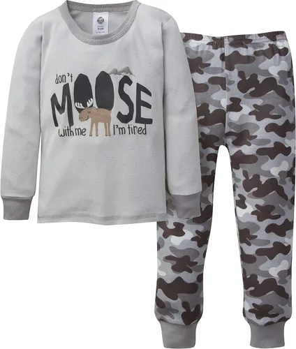 Vista 2 de Gerber Baby Boys' Toddler Snug Fit 4-Piece Pajama Set