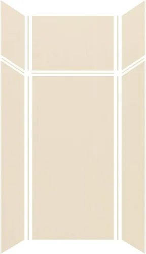 Vista 7 de Transolid EWKX363696-41 Expressions - Kit de pared de ducha de 6 paneles con extensión, 36 pulgadas de largo x 36 pulgadas de ancho x 96 pulgadas