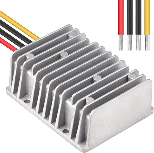 Vista 2 de Cllena - Convertidor reductor de voltaje de 24V CD baja a 12V 10A 120W, fuente de alimentación CD/CD de transformador buck, a prueba de agua