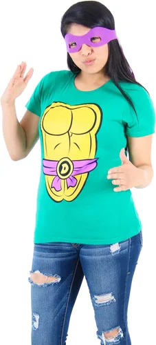 Teenage Mutant Ninja Turtles TMNT Juniors Costume Green T-Shirt with Eye Mask