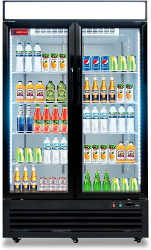 Vista 11 de WESTLAKE Refrigerador de mercadería comercial de 24" de ancho con puerta de vidrio única de acceso directo vertical con puerta de vidrio, ventilador