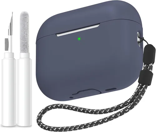 Vista 32 de AhaStyle Funda Protectora de Silicona Mejorada [LED Frontal Visible] Compatible con Apple AirPods 2 y 1 (Negro)